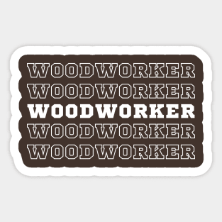 Woodworker. Sticker